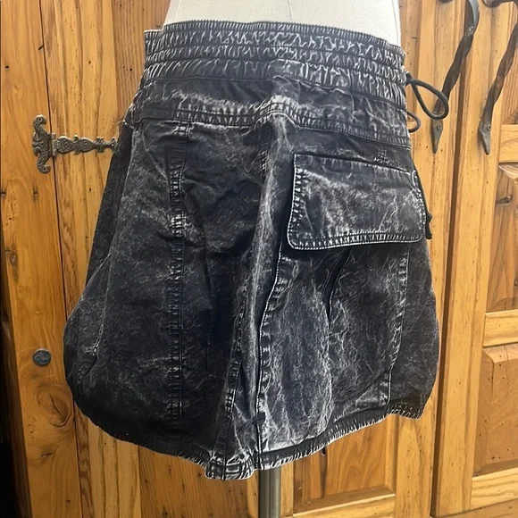 Free People Black Cargo Skirt High-Waisted - Picture 4 of 5